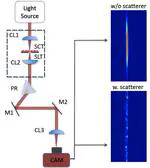 A speckle-enhanced prism spectrometer with high dynamic range